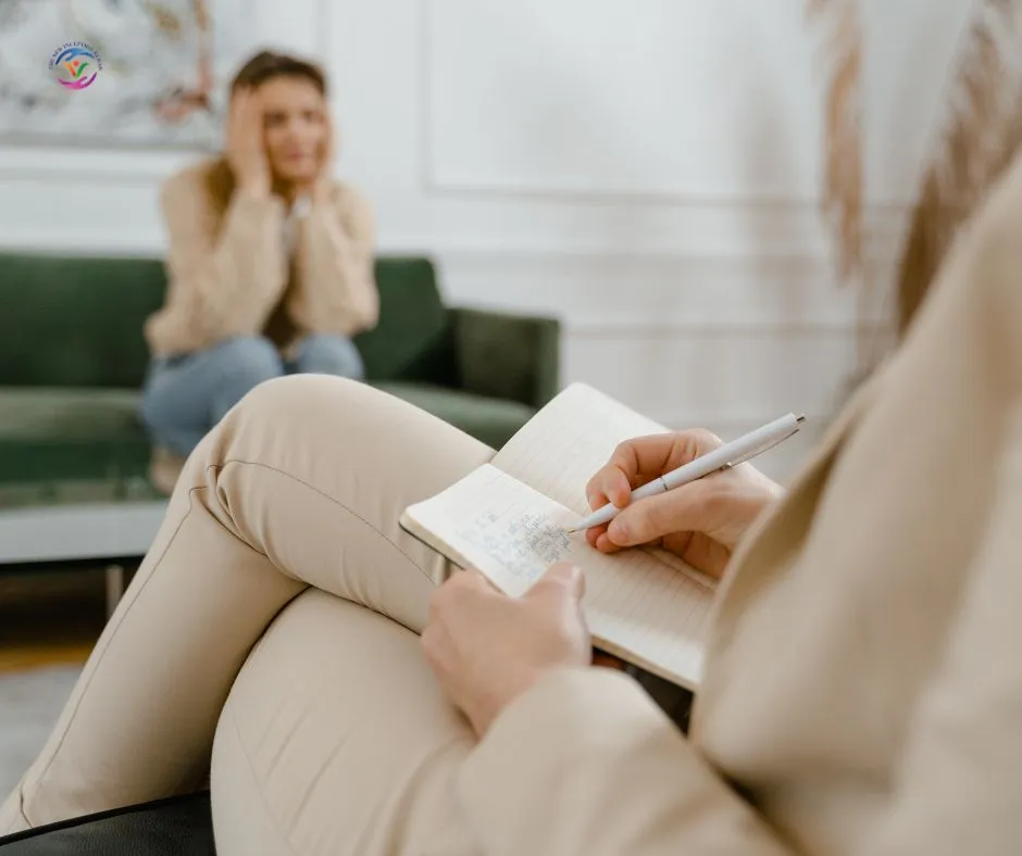 A woman receiving depression therapy for women at TNI Rehab, showing hope and recovery